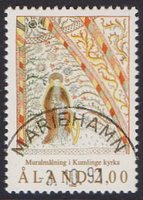 Kumlingen kirkon seinämaalaus - Mariehamn 3.10.92 (esimerkkikuva)