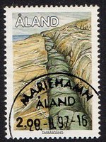 Ahvenanmaan kallioperä 2,00 Diabaasijuoni - Mariehamn 26.8.97 (esimerkkikuva)