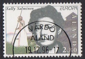 Eurooppa CEPT Kuuluisia naisia 2,80 Sally Salminen - Vårdö 19.12.96 (esimerkkikuva)