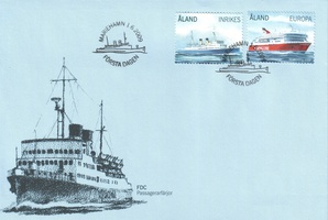 Matkustajalauttoja FDC (esimerkkikuva)