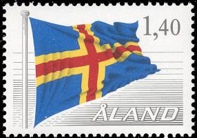 Ahvenanmaan lippu FDC (esimerkkikuva)