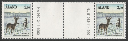 Nisäkkäitä 2,90 Metsäkauris välilöpari + numero (esimerkkikuva)