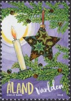 Joulupostimerkki 2012 - tähti (esimerkkikuva)