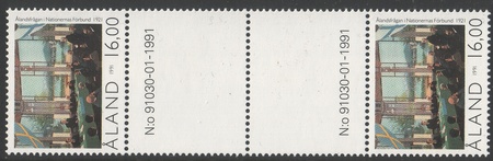 Ahvenanmaan itsehallinto 70 vuotta välilöpari numerolla (esimerkkikuva)