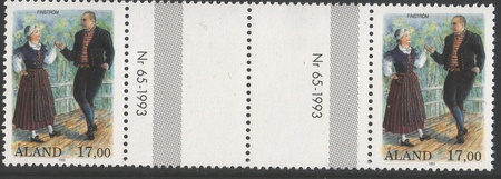 Kansallispukuja 17,00 Finström välilöpari + numero (esimerkkikuva)