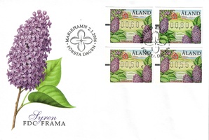 ATM 18 0.50, 0.55, 0.60, 0.80 e (02.01.2006) Lilac FDC (sample image)