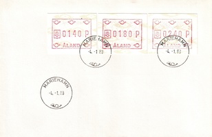 ATM 2 140, 180, 240 p (04.01.1988) FDC (sample image)