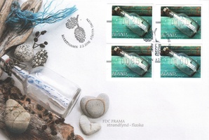 ATM 28 0.85, 1.00, 1.20, 1.30 e (02.02.2016) Pullo FDC (esimerkkikuva)
