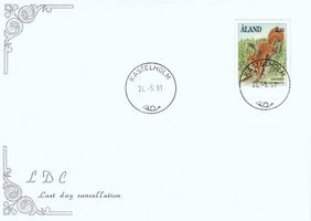 Nisäkkäitä 2/3 Orava - Kastelholm 24.5.1991 LD(C) (esimerkkikuva)