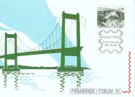 Näyttelykortti 40 Köpenhamn 7–10.11.1991, Frimærker i Forum (esimerkkikuva)