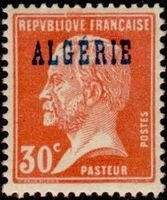 30c Type Pasteur Overprinted Algerie (esimerkkikuva)