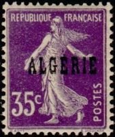35c Type Semeuse Overprinted Algerie (esimerkkikuva)