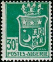 Arms of Oran 30c perf. 14 (esimerkkikuva)