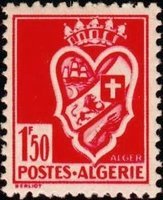 Arms of Algers 1,50fr perf. 12 (esimerkkikuva)