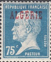 75c Type Pasteur Overprinted Algerie (sample image)
