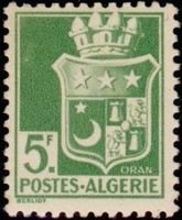 Arms of Oran 5fr perf. 12 (esimerkkikuva)
