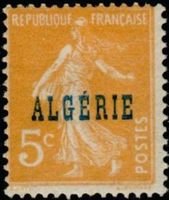 5c Type Semeuse Overprinted Algerie (sample image)