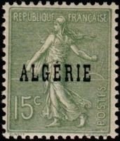 15c Type Semeuse Overprinted Algerie (sample image)