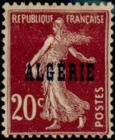 20c Type Semeuse Overprinted Algerie (sample image)