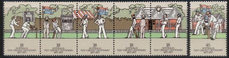 Cricket match strip of 5 + 45c (esimerkkikuva)