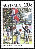 Australia Day - Flag Raising at CrimSydney Cove (esimerkkikuva)