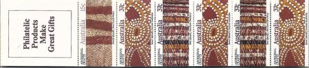 Aboriginal Crafts stamp booklet (esimerkkikuva)