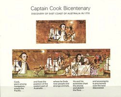 Captain Cook Bicentenary Souvenir Sheet (esimerkkikuva)