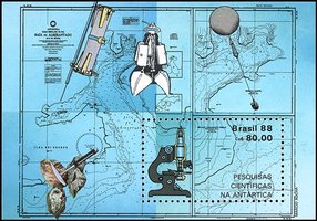 Antarctic Research Souvenir Sheet (esimerkkikuva)