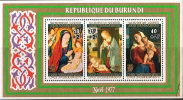 Paintings II (Souvenir sheet of 3) surcharges (esimerkkikuva)