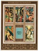 Paintings (Souvenir sheet of 5+label) B (esimerkkikuva)