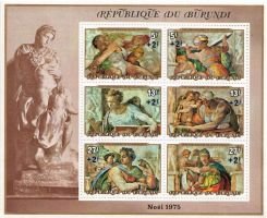 Paintings from Sistine Chapel Souvenir sheet of 6 surcharges 88 A (esimerkkikuva)