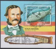 Submarines Ictineo, 1885 Souvenir Sheet (esimerkkikuva)