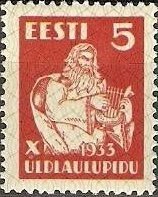 National Song Festival 1/3 - 5s red (esimerkkikuva)