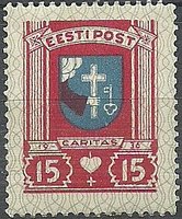 Community Aid 1936 Municipal Coat of Arms (Pärnu) 15+15 (esimerkkikuva)