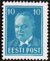 Konstantin Päts (1874-1956), president - 10s cyan blue (esimerkkikuva)