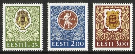 Estonian Song Festival, 125th anniv. Festival badges (3) (esimerkkikuva)
