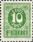 Number type 10p perforated (sample image)