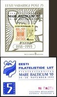 Mare Balticum 1993 Souvenir Sheet + entry ticket (esimerkkikuva)