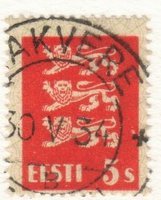 Coat of arms 5s red - Rakvere 30.V.34 (esimerkkikuva)