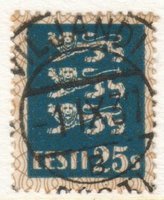 Coat of arms 25s blue - Viljandi 1.IX.37 (esimerkkikuva)