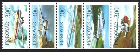 Passenger Aviation in the Faroes, 22nd Anniv. (1x5) (esimerkkikuva)