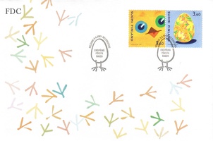 Pääsiäinen 2001 pari FDC (esimerkkikuva)