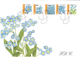Lemmikki kukat (5) FDC (esimerkkikuva)