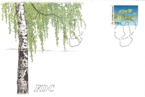 Trees 1/3 - 0,60 Birch FDC (sample image)