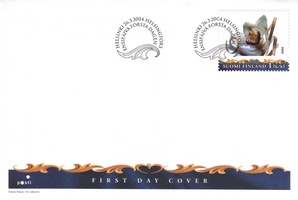 Omakuvamerkki 2/2 - onnittelut FDC (esimerkkikuva)