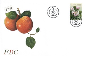 Omenankukka FDC (esimerkkikuva)