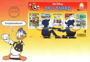 Donald Duck Comics in Finland, 50th FDC (sample image)