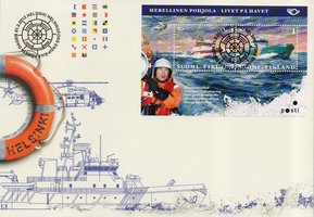 Merellinen Pohjola Meripelastusseura FDC (esimerkkikuva)