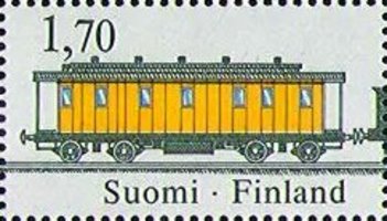Finlandia 1988 postijunat 3/4 - 1,70mk Postivaunu (esimerkkikuva)