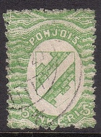 Suomi Pohjois-Inkeri 5p vihreä ID 25121 (esimerkkikuva)